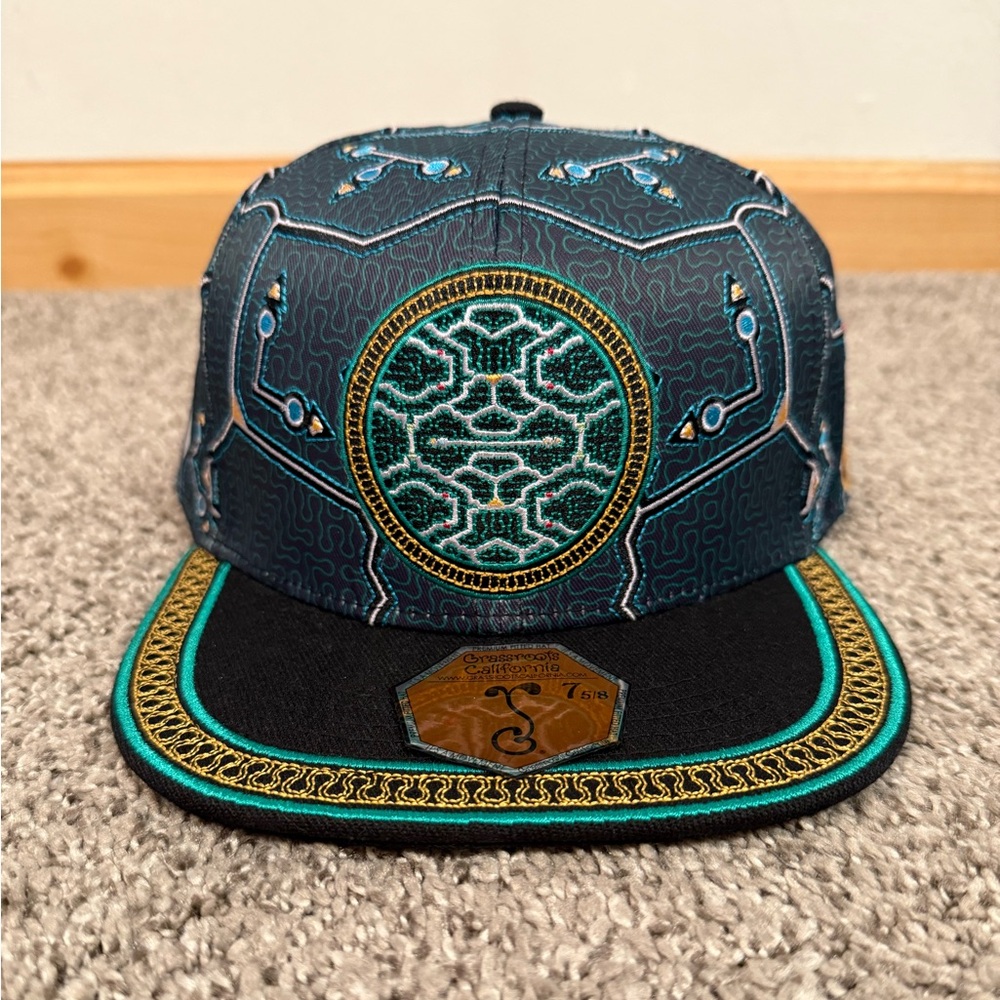 Grassroots California Shipibo Black Fitted Hat - 7 5/8